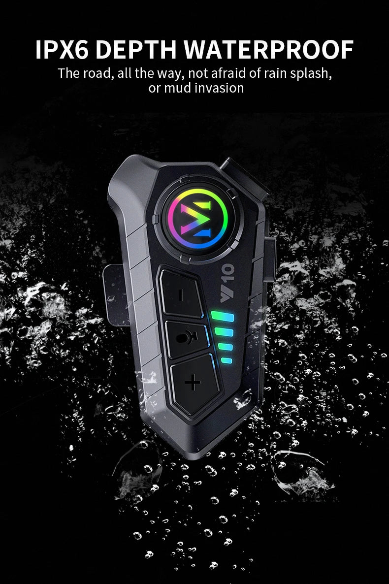 Wireless Bluetooth Motorcycle Helmet Headset with Noise Reduction - 15