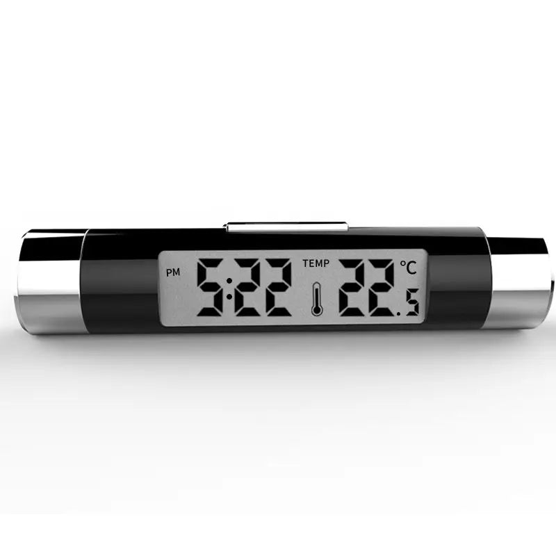 Digital Car Air Vent Clock and Thermometer with LED Backlight - 17