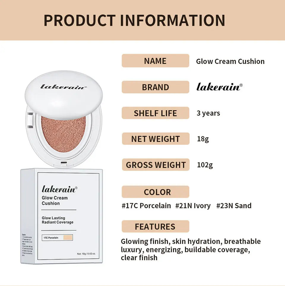Hydrating Glow Cushion Foundation for Radiant Skin