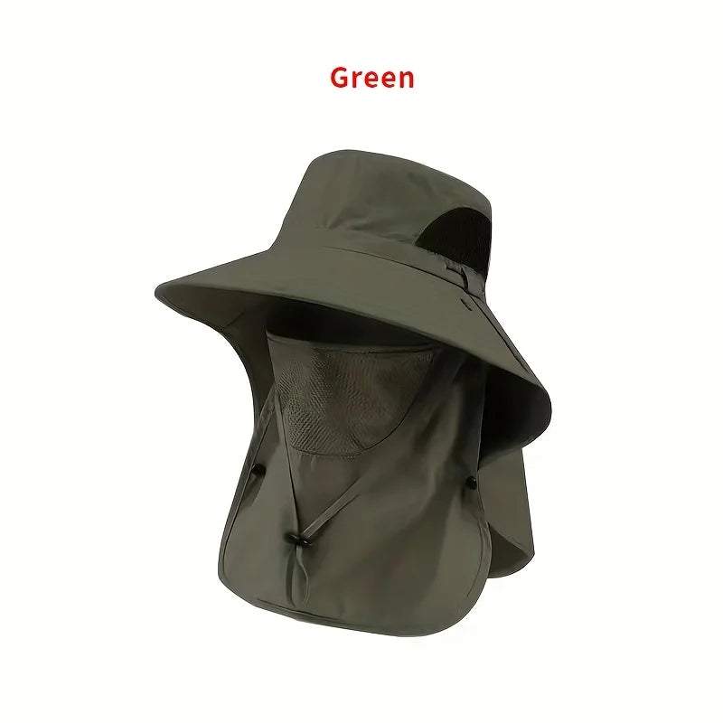 Full Coverage Outdoor Sun Protection Fishing Hat - 7