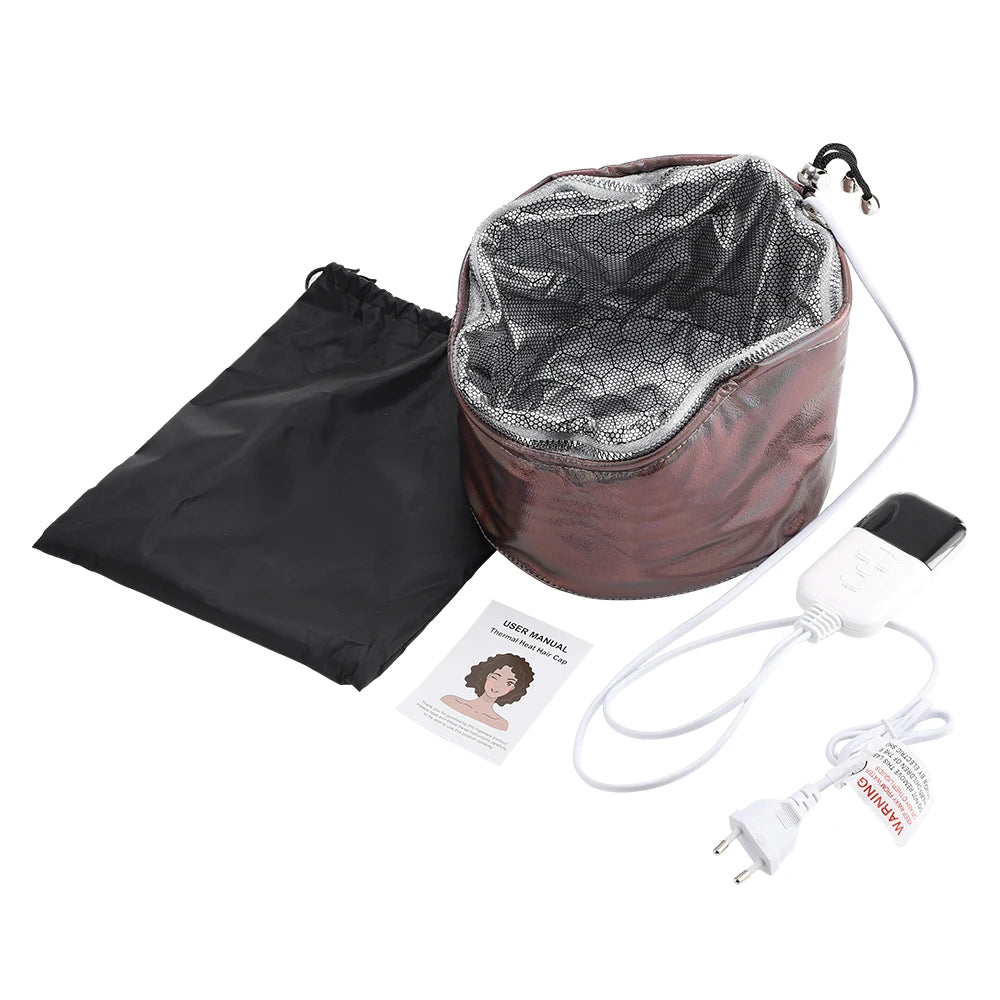 Electric Thermal Hair Steamer Cap for Deep Conditioning