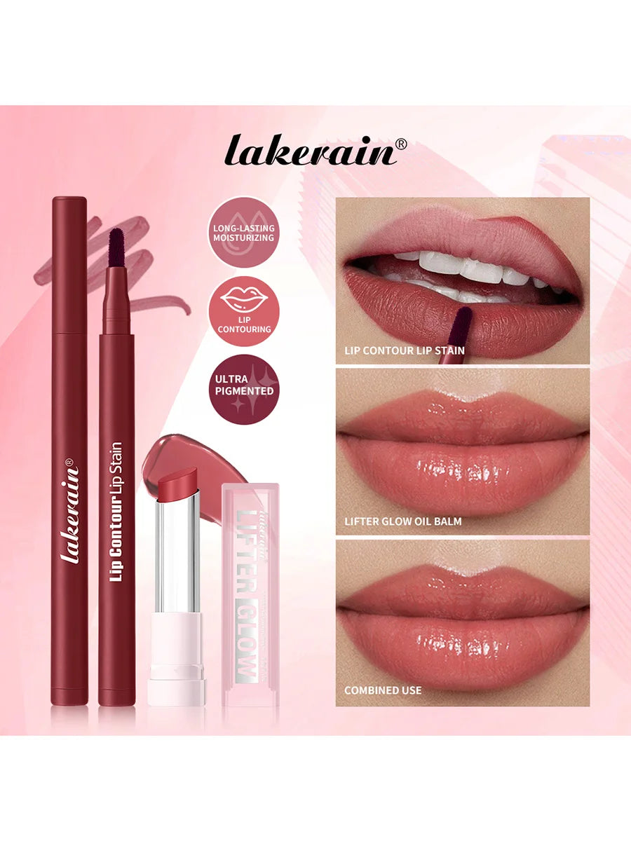 Hydrating Lip Liner and Moisturizing Balm Makeup Set - 5