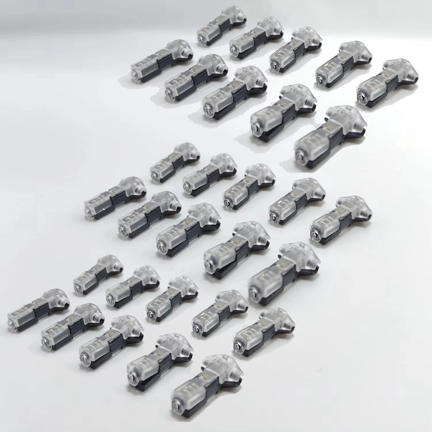 T1 2 Pin Wire Connector Snap On No Solder Quick Splice Terminal Block - 9