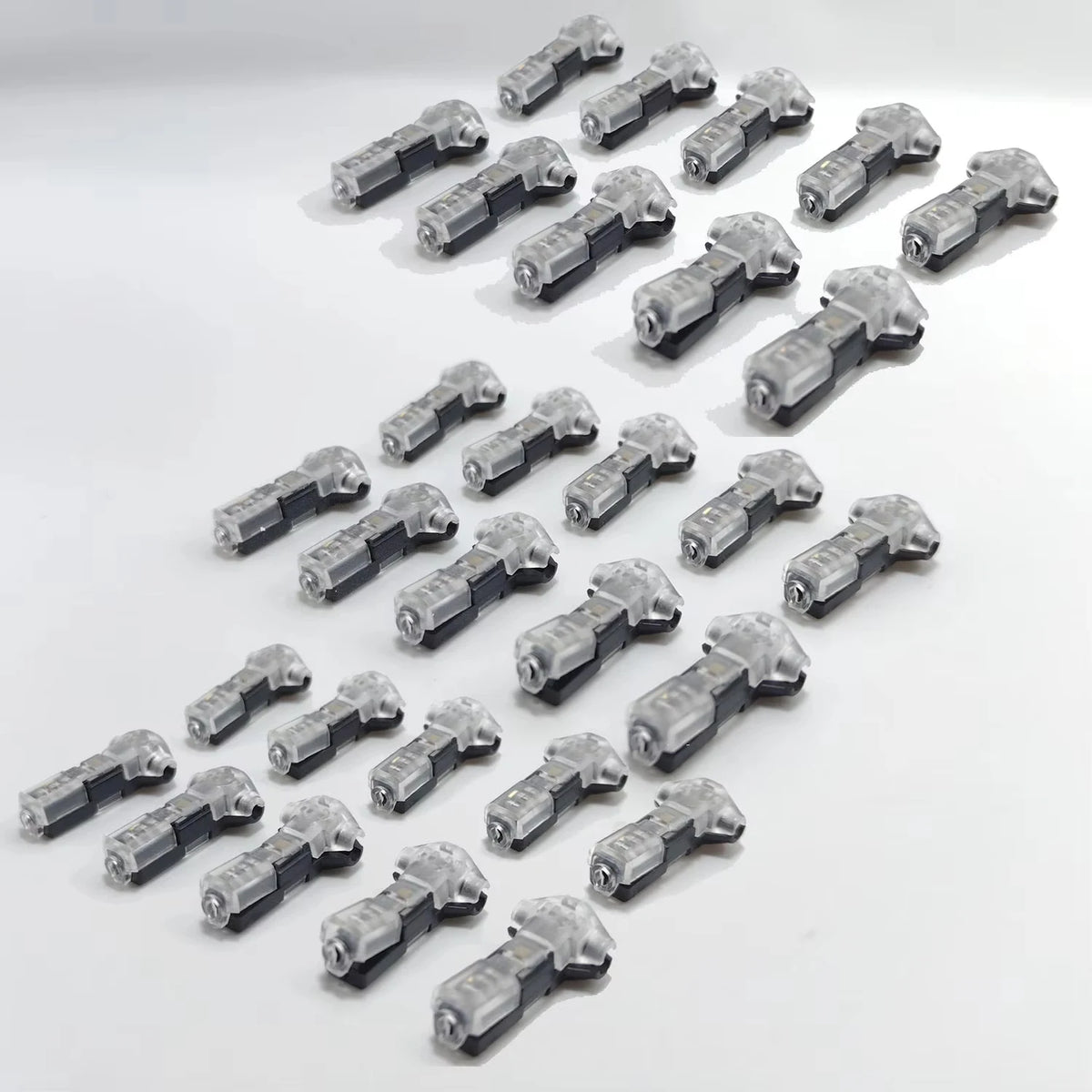 T1 2 Pin Wire Connector Snap On No Solder Quick Splice Terminal Block