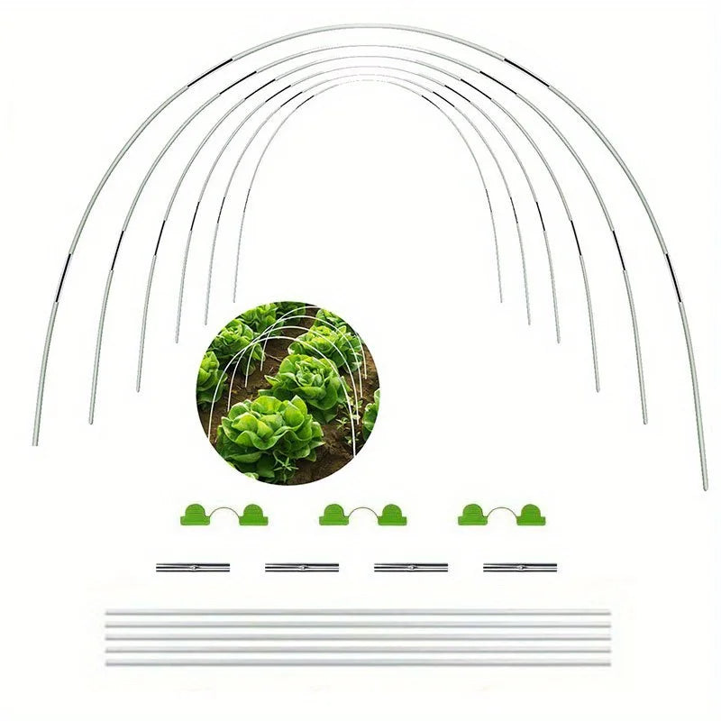 DIY Greenhouse Support Hoops Garden Plant Cover Frame Kit - 3