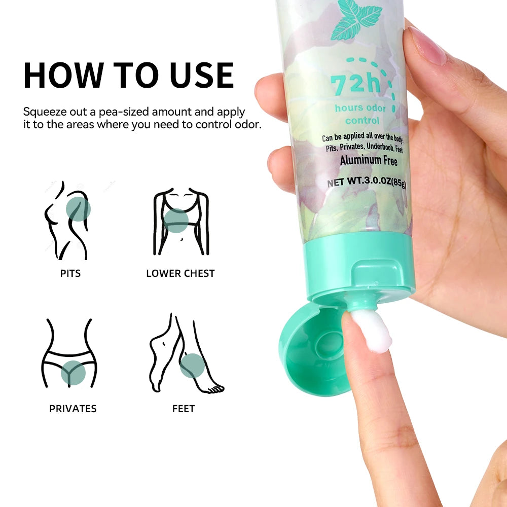 Long-Lasting Full Body Deodorant Cream