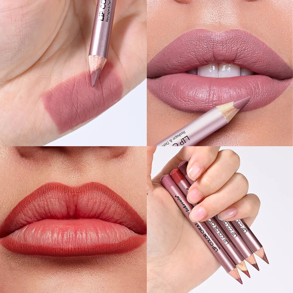 Waterproof Matte Lip Liner Pencil Set