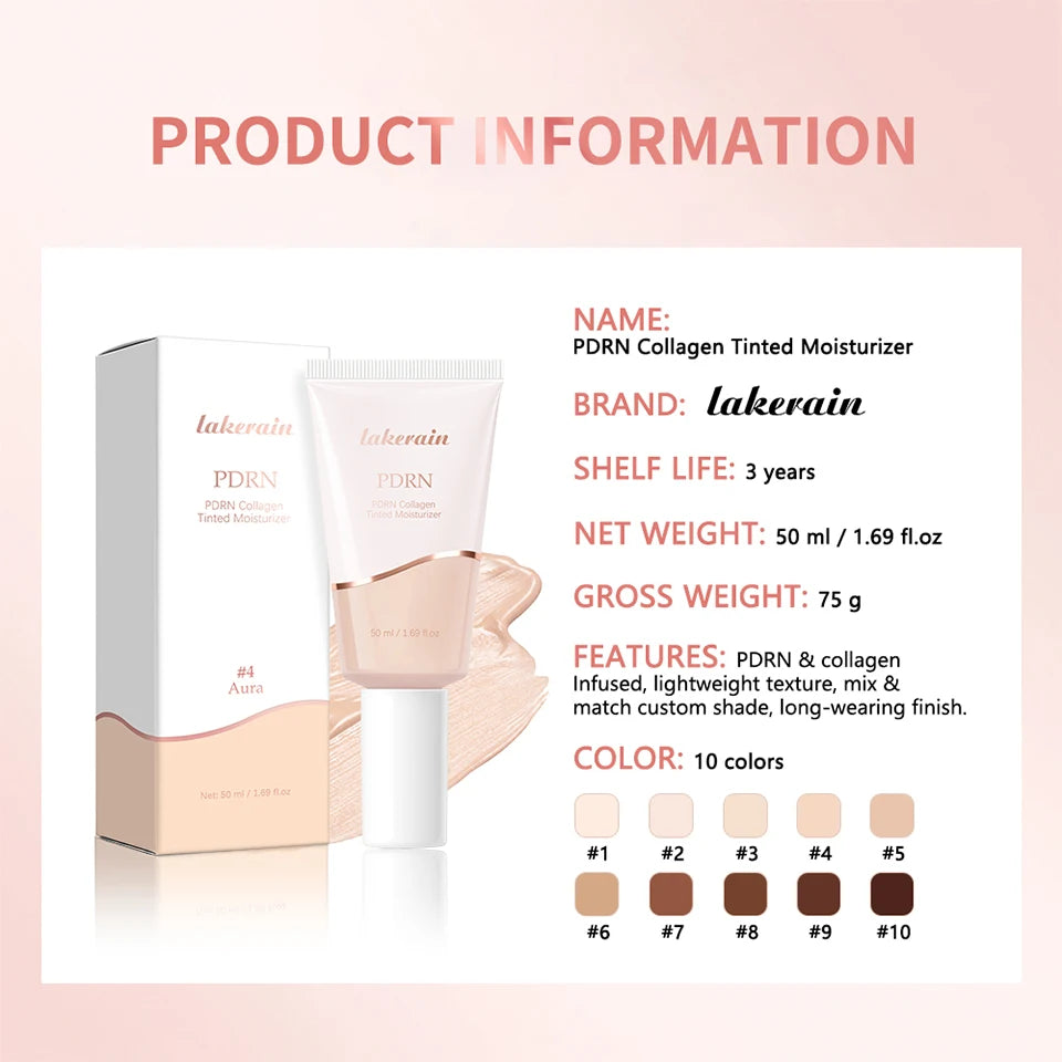 PDRN Collagen Tinted Moisturizer for Radiant Skin Glow - 15