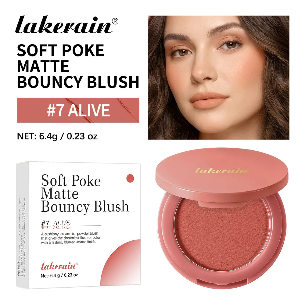 Matte Cream-to-Powder Bouncy Blush for Natural Flush - 21