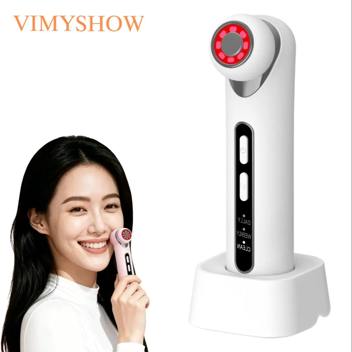 3-in-1 LED Photon Eye Facial Massager for Puffiness and Fine Lines