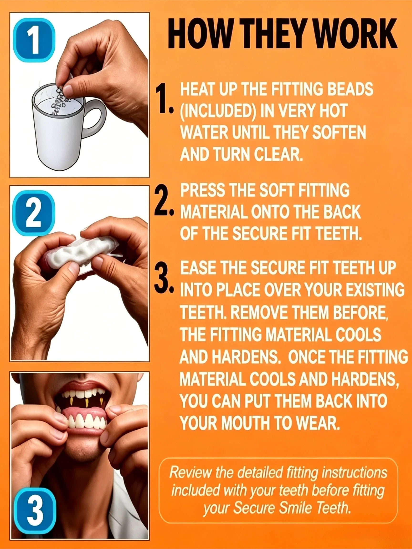 Comfort Fit Cosmetic Smile Veneers for Upper and Lower Teeth - 11
