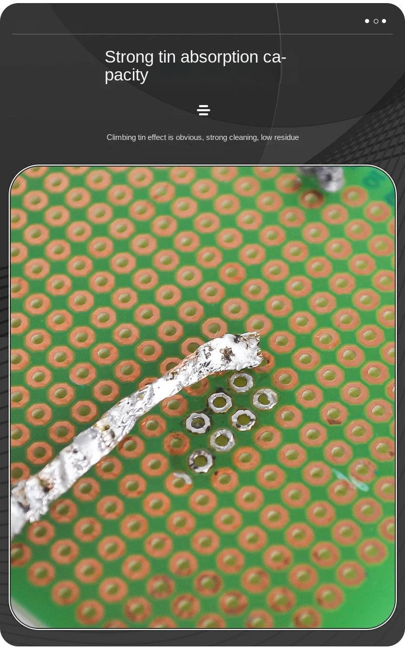 Desoldering Braid Solder Remover Wick Wire for Electronic Repair - 12