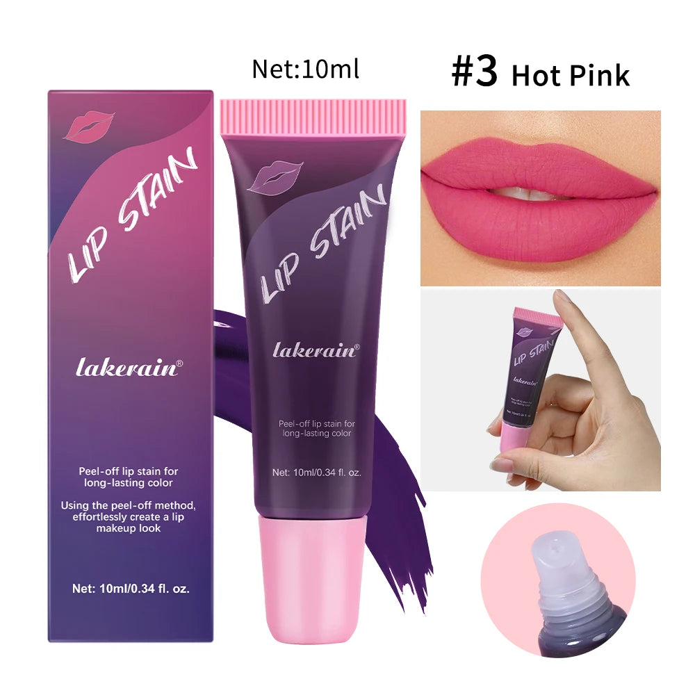 Waterproof Peel-Off Matte Lip Stain Tint - 18