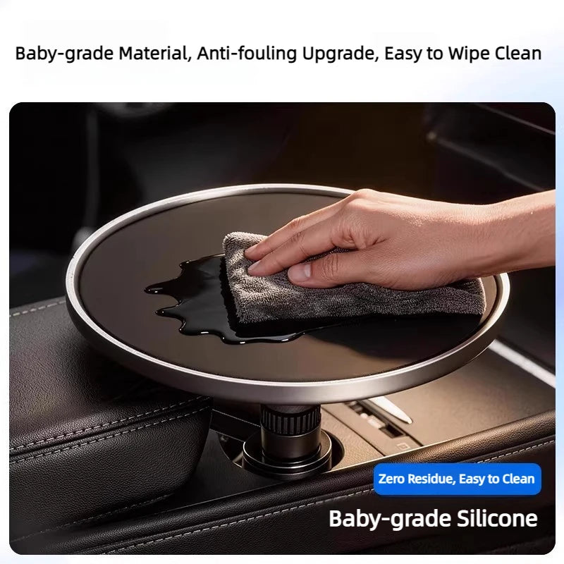 Adjustable Car Cup Holder Tray and Dining Organizer