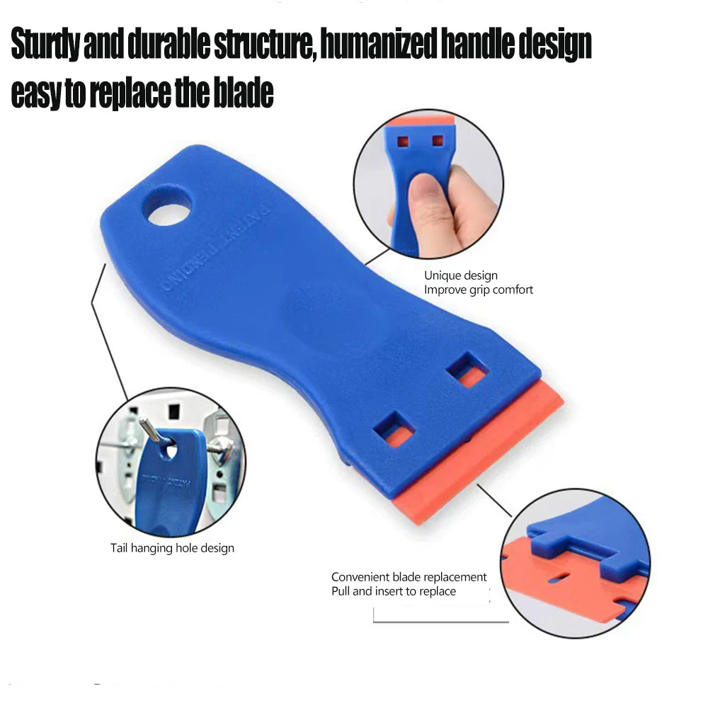 Non-Scratch Plastic Razor Blade Scraper for Stickers and Decals - 3