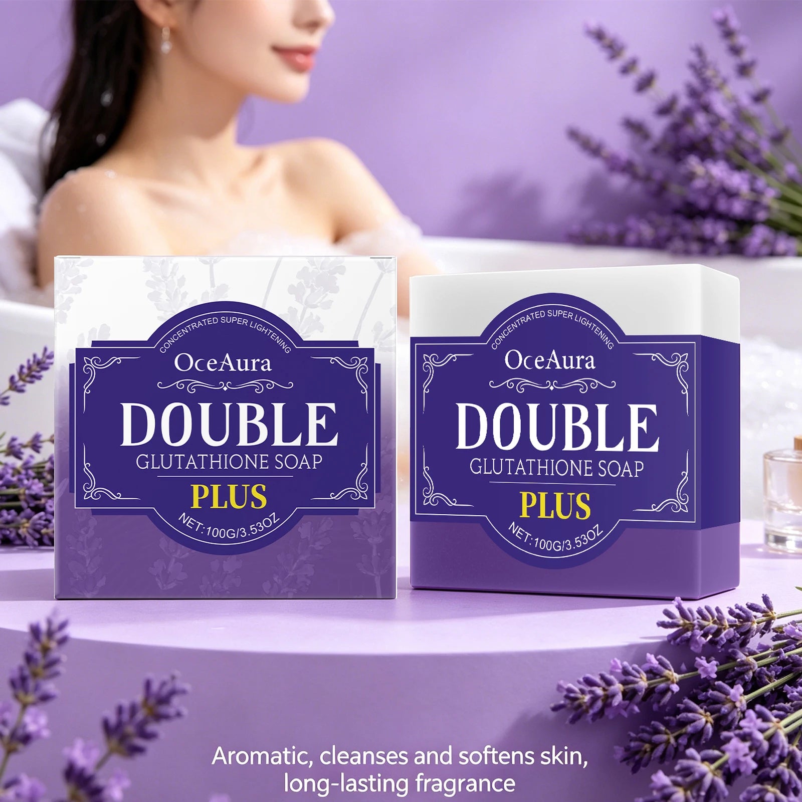Lavender Brightening Cleansing Soap Bar - 4