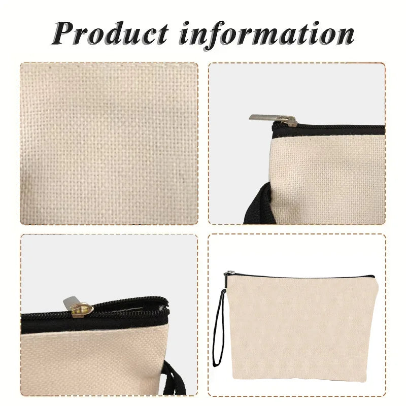 Zippered Love Print Cosmetic Pouch for Travel - 6
