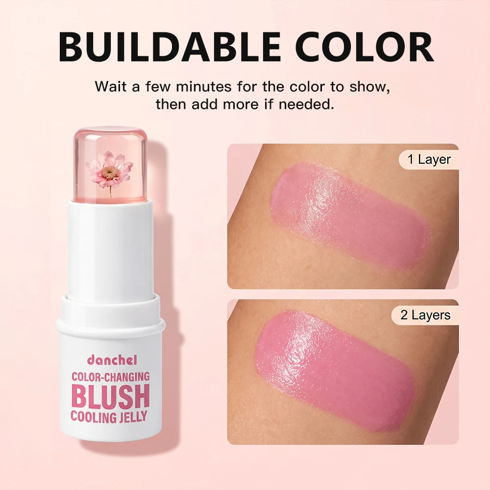 pH Adaptive Color-Changing Jelly Blush for Lips, Cheeks, and Eyes - 6