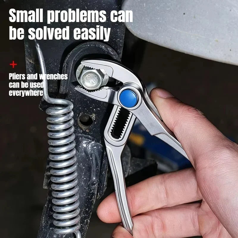 4-Inch Adjustable Plumbing Pipe Wrench for Tight Spaces