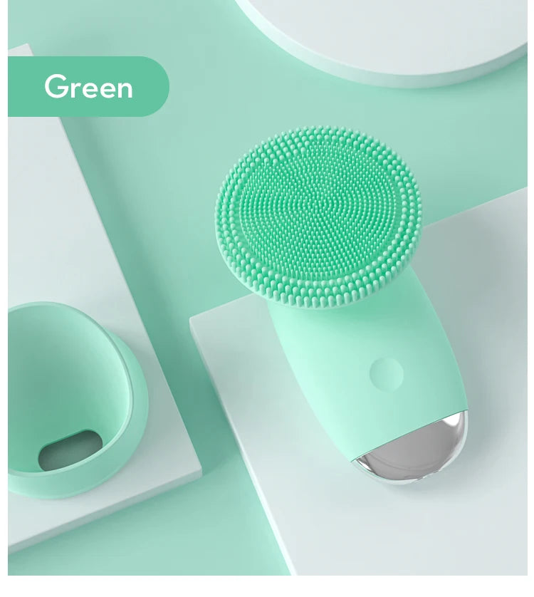 Electric Silicone Sonic Facial Cleansing Brush