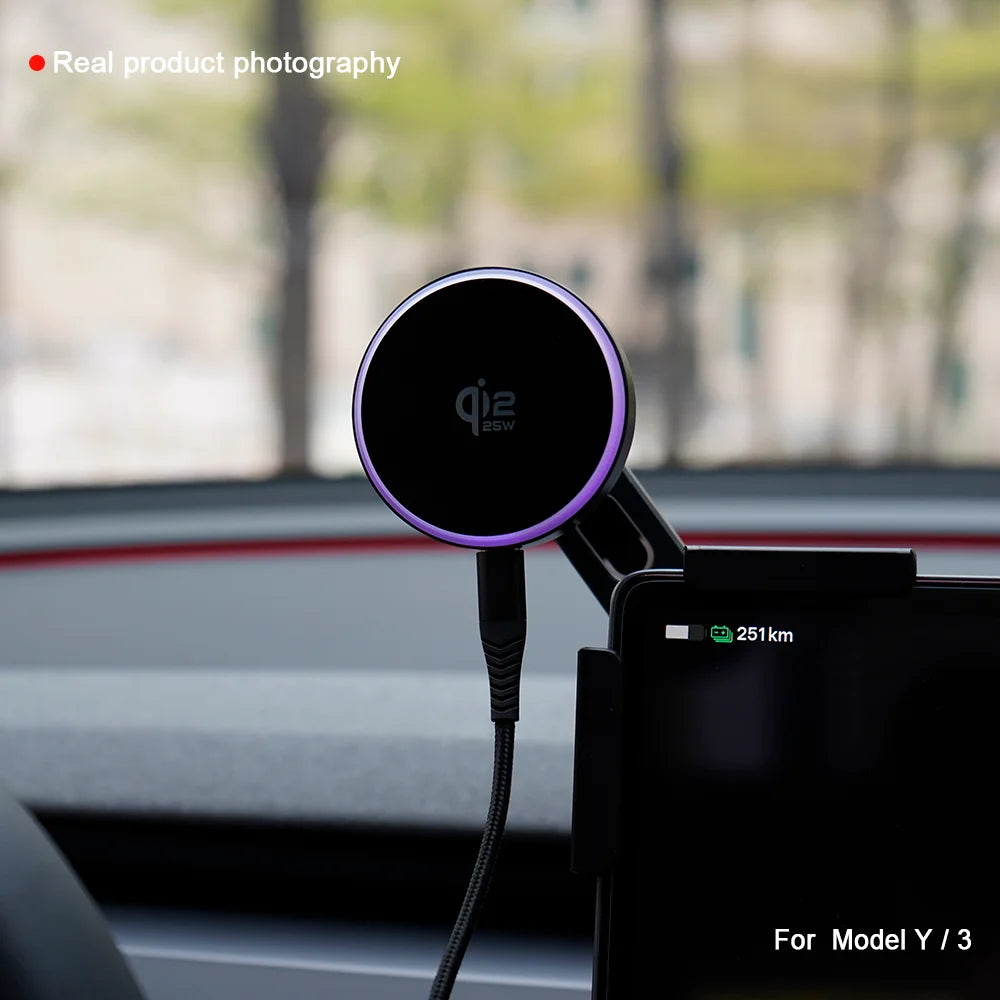 Magnetic Wireless Car Charger Mount for Tesla Screen - 28