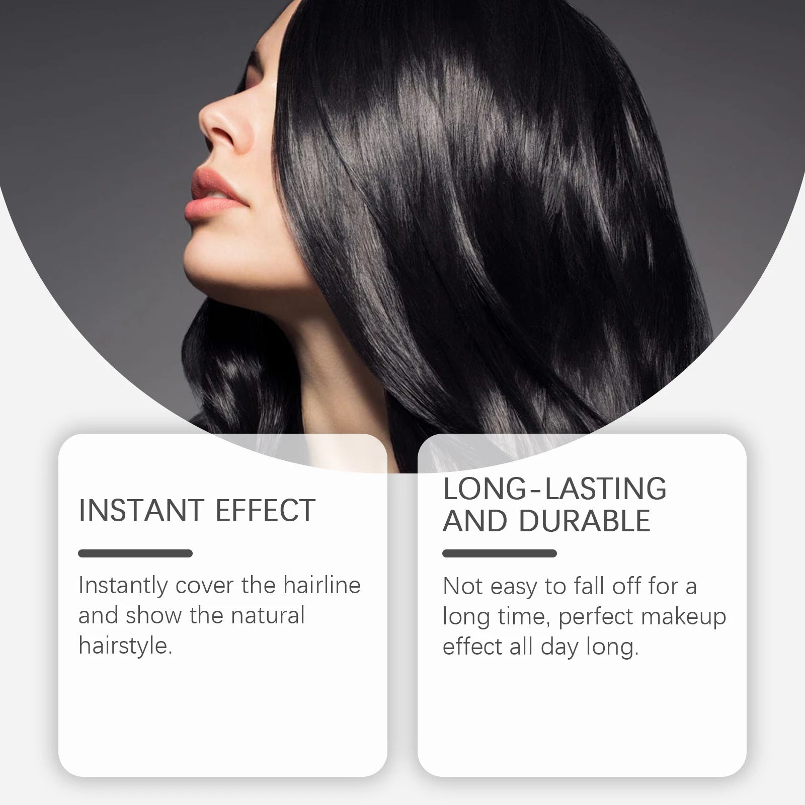 Instant Hairline and Gray Root Concealer for Thicker Fuller Hair - 8