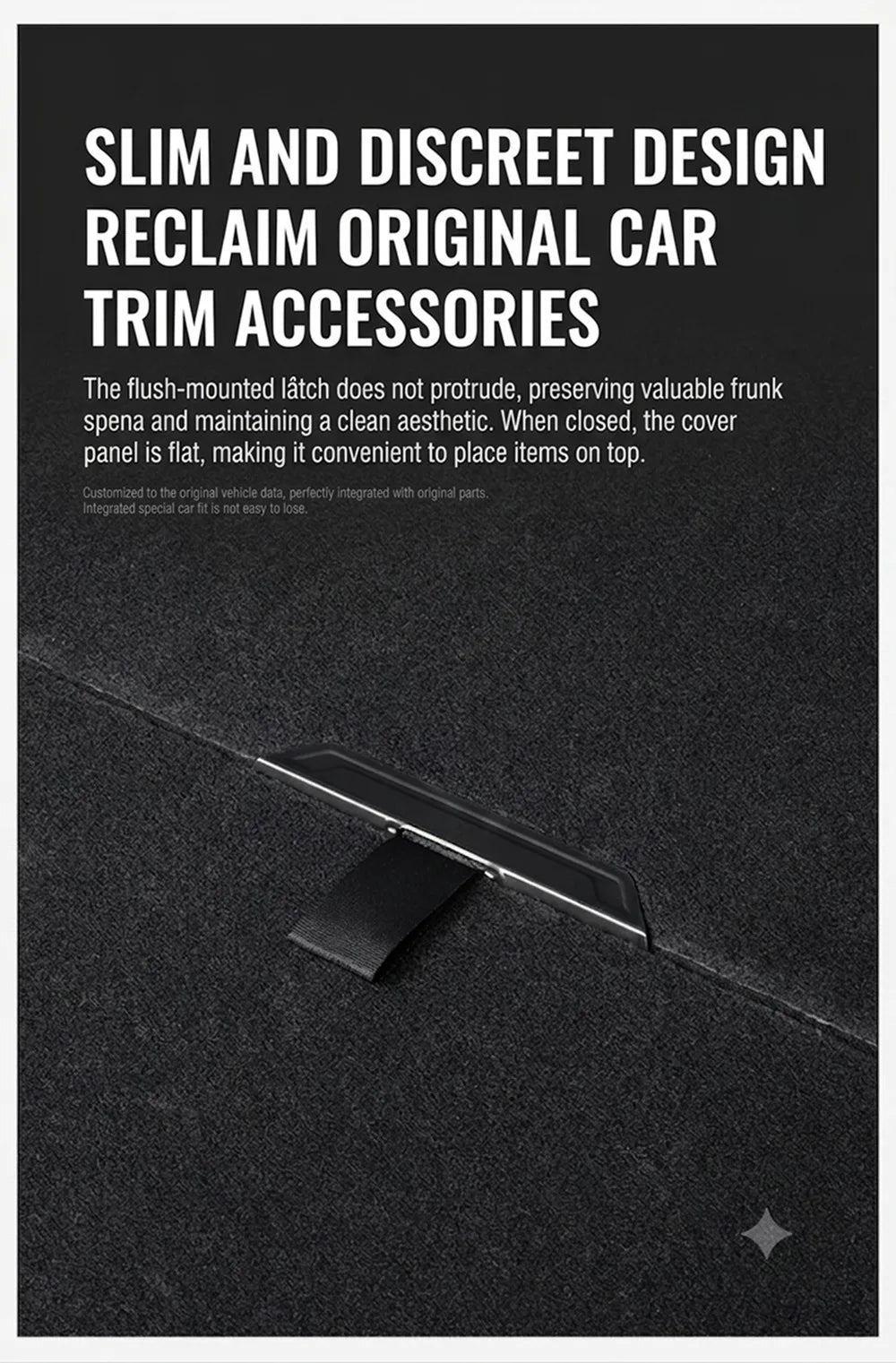 Trunk Floor Board Lift Handle Strap for Model Y Juniper 2025-2026