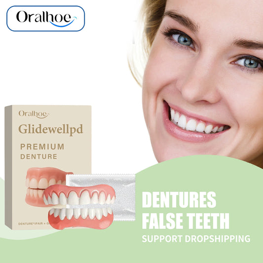 Flexible Silicone Temporary Denture Set for Missing Teeth