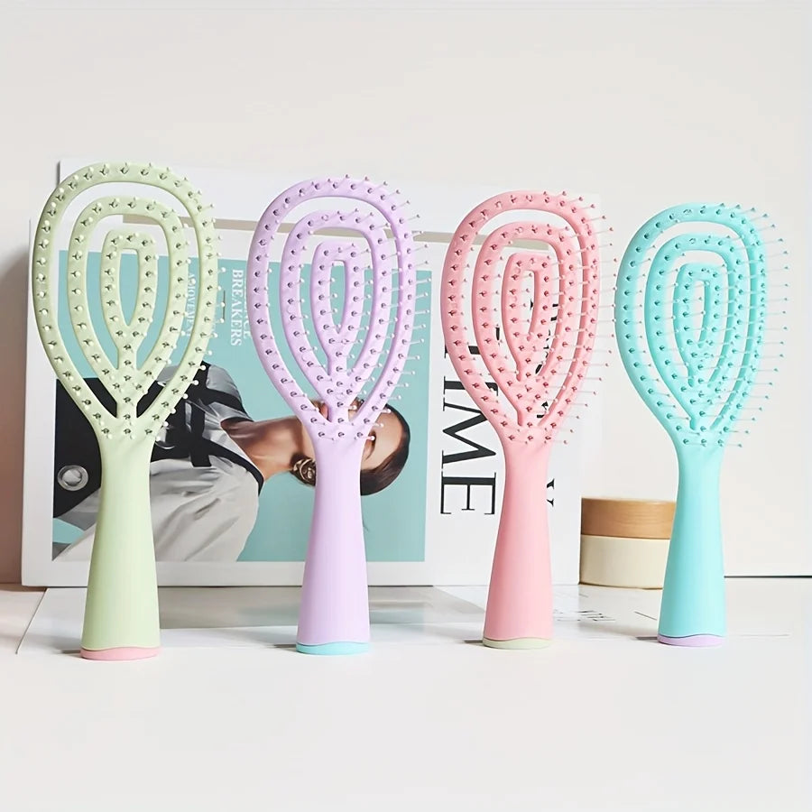 Vented Spiral Detangling Hair Brush for Wet and Dry Hair - 8