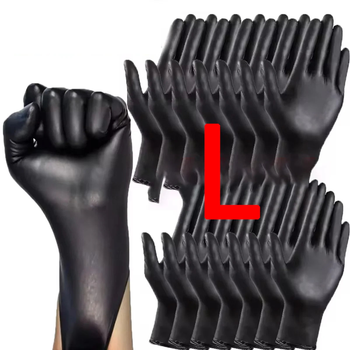 Heavy-Duty Disposable Nitrile Gloves for Mechanics and Cleaning