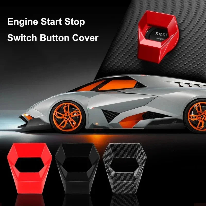 Car Engine Push Button Start Stop Protective Cover