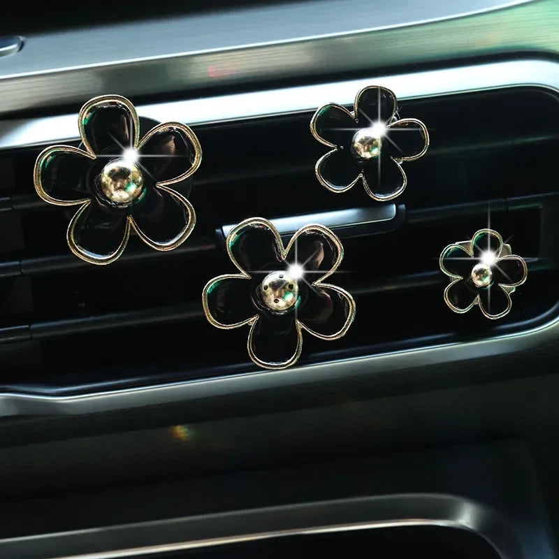 Daisy Flower Car Air Freshener Vent Clips
