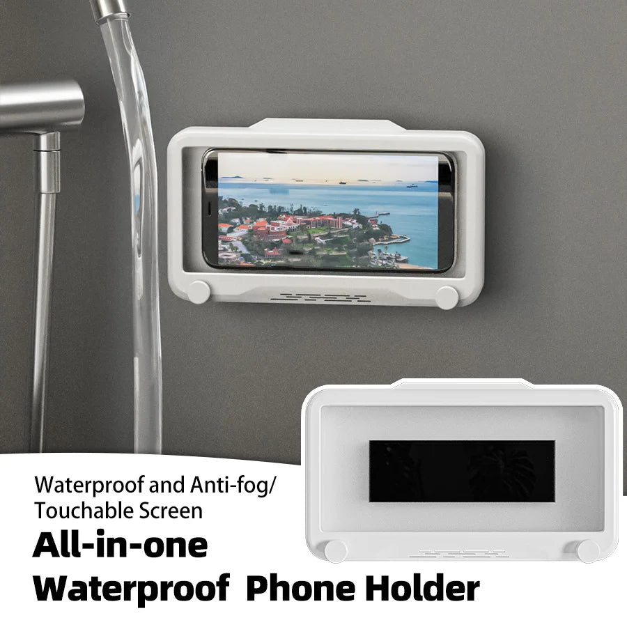 Waterproof Touchscreen Phone Holder for Bathroom