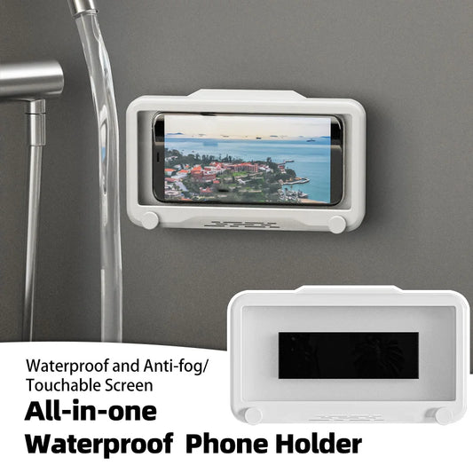 Waterproof Touchscreen Phone Holder for Bathroom