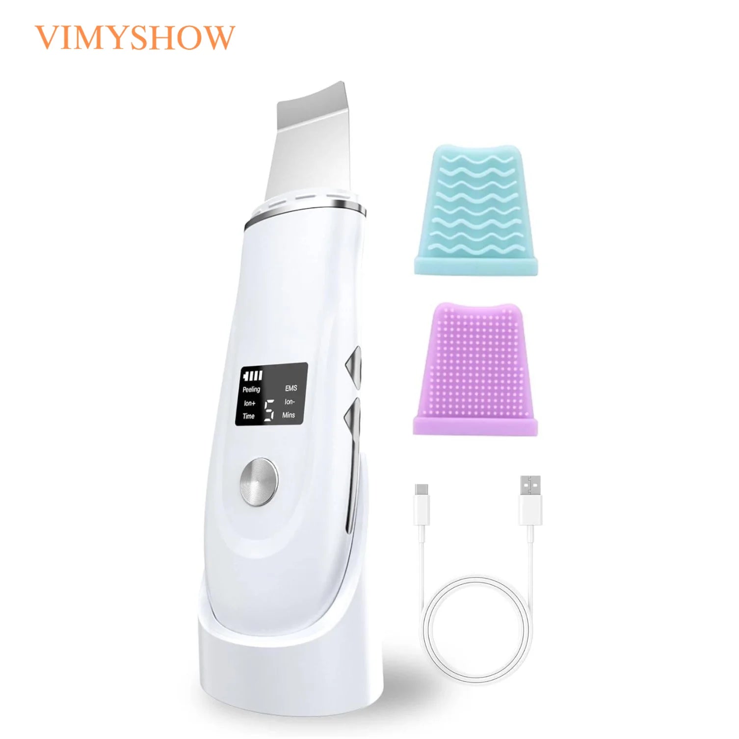 4-in-1 Ultrasonic Facial Skin Scrubber and Pore Cleaner - 1
