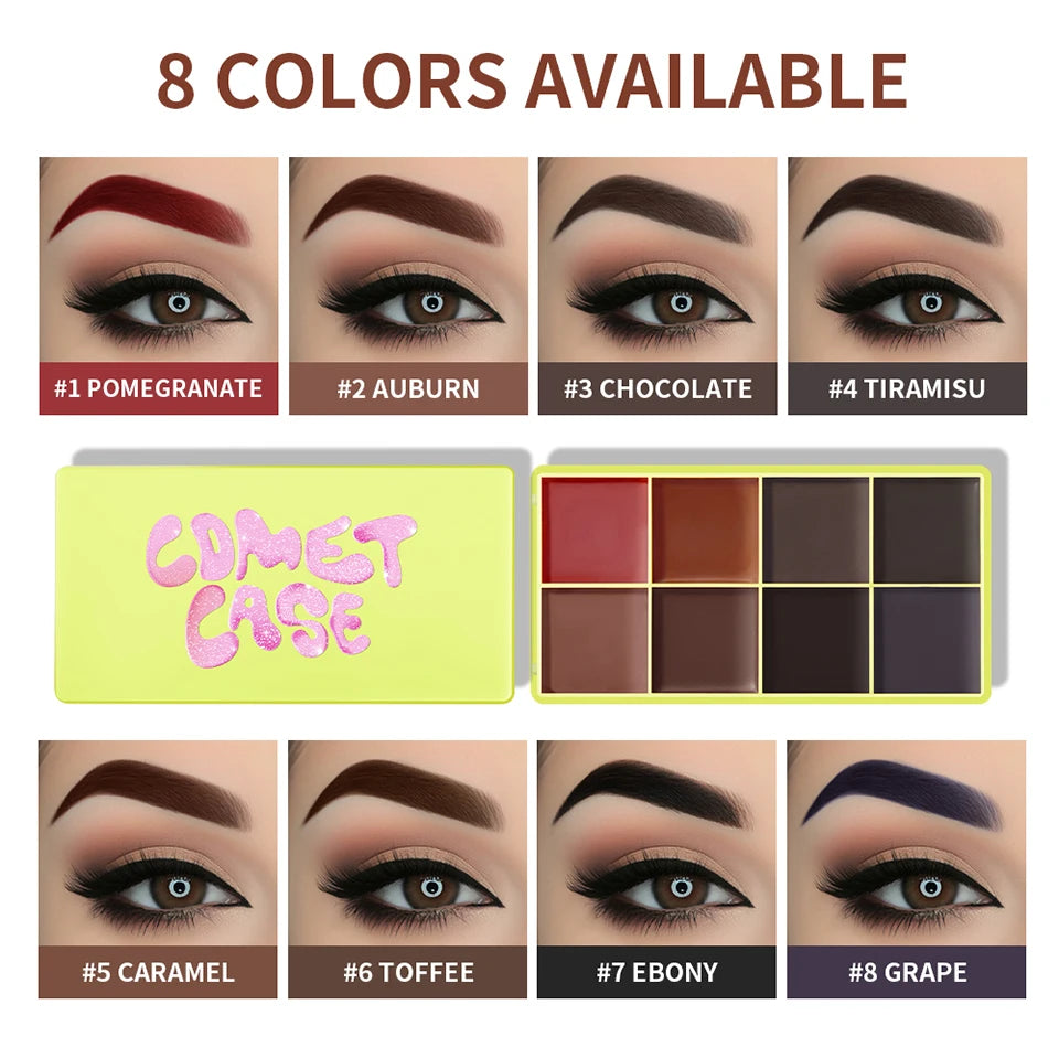 8-Color Cream Highlighter and Contour Palette - 7