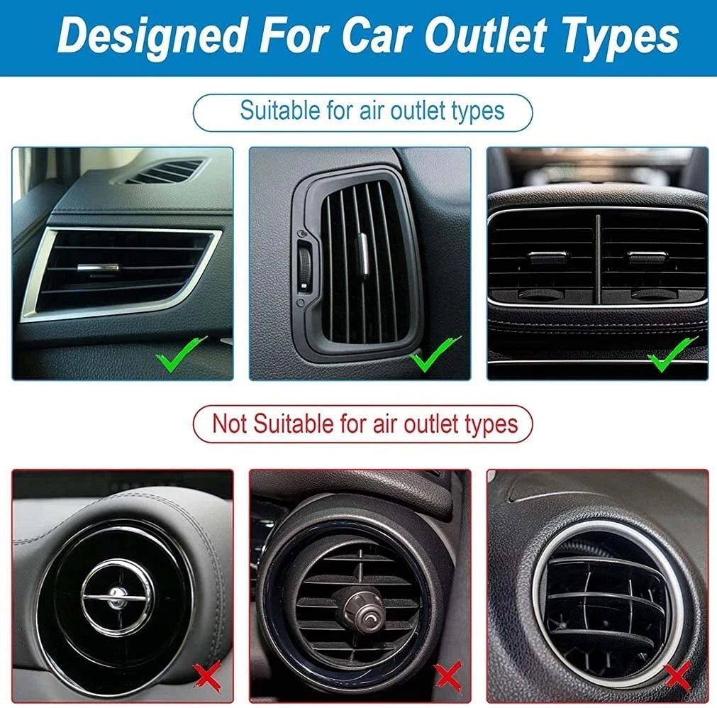 10PCS Car Air Vent Trim Strips Interior Decoration Outlet Moulding - 4