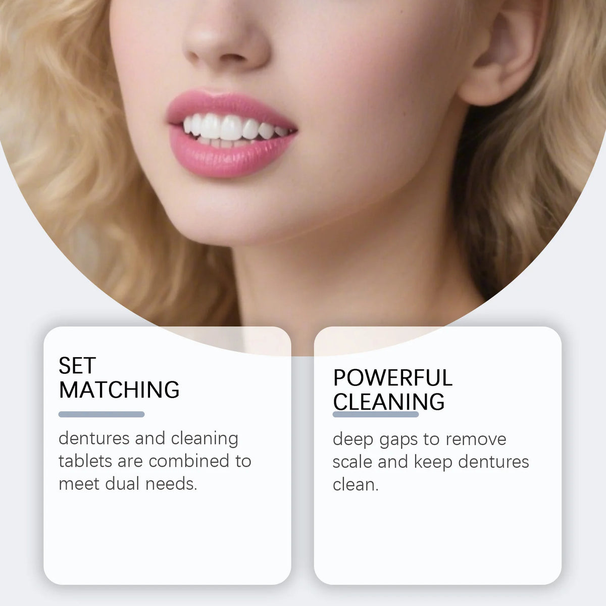 Cosmetic Denture Kit for Covering Missing or Stained Teeth
