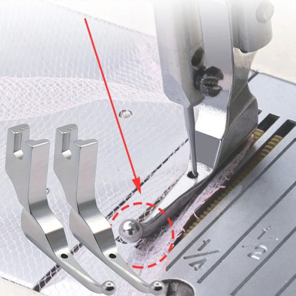Industrial Sewing Machine Narrow Hinged Cording Presser Foot