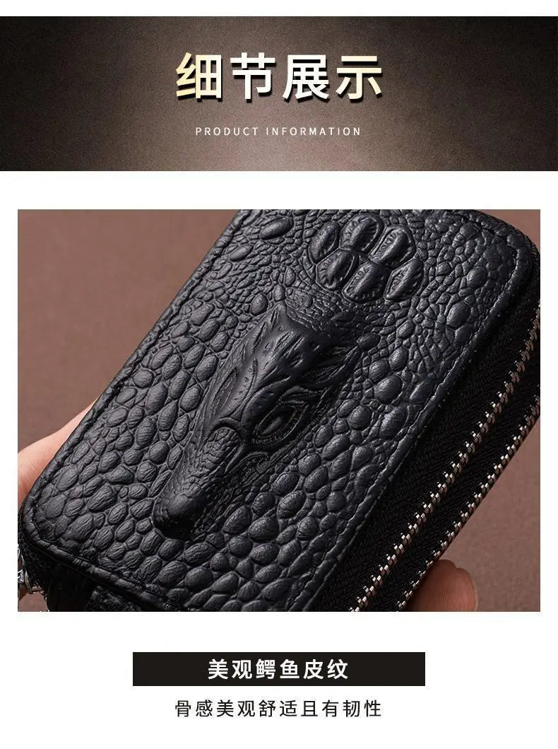 Leather Car Key Case with Waist Clip
