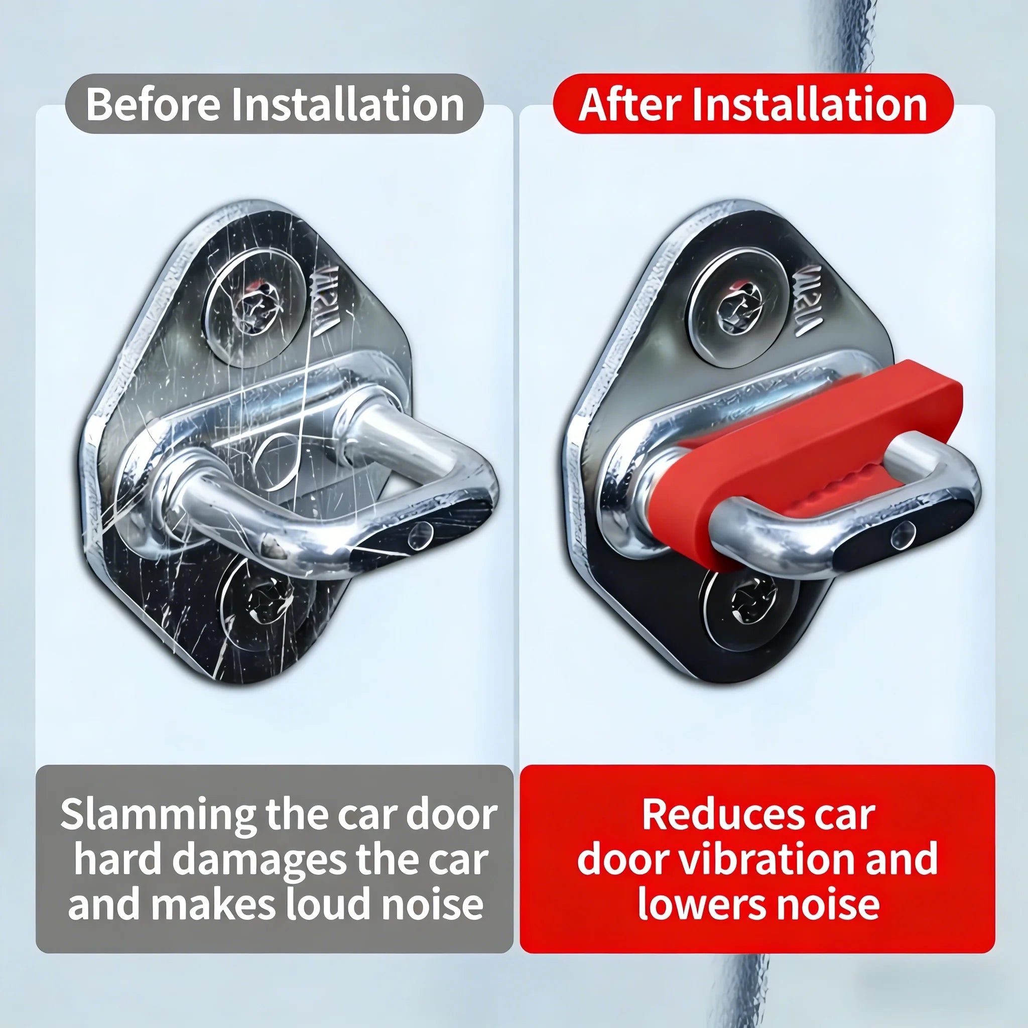 Universal Car Door Lock Shock Absorbing Dampers - 4