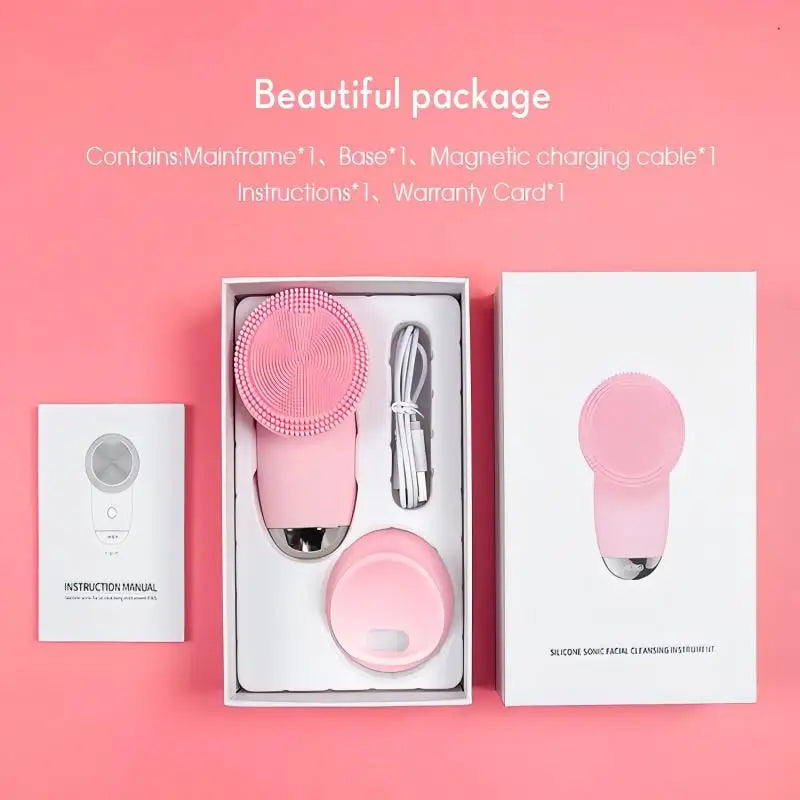 Electric Silicone Sonic Facial Cleansing Brush - 6