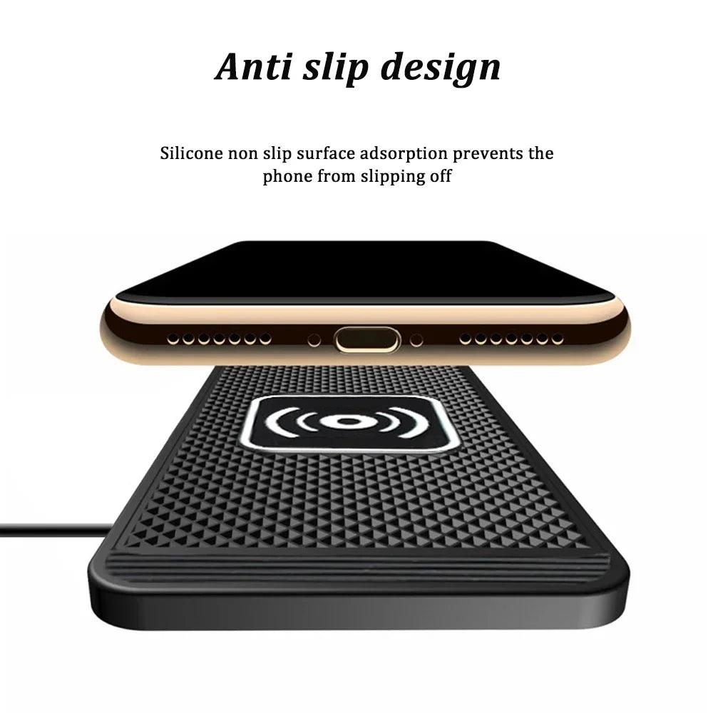 Fast Wireless Car Charging Pad for Smartphones - 4