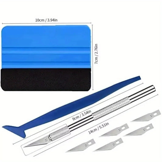 10 Piece Vinyl Wrap Tool Kit Car Window Tint and Decal Application Set