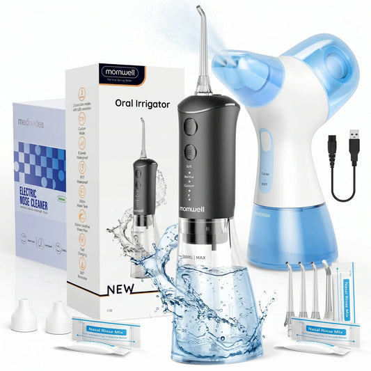 Electric Nasal Irrigation and Water Flosser Combo Kit
