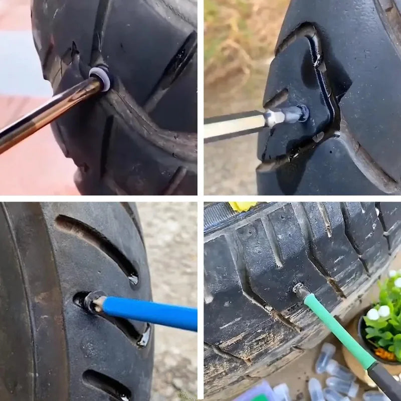 Quick Tire Puncture Repair Rubber Nails Kit for Vehicles - 5
