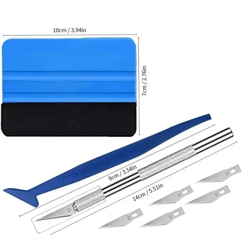 10 Piece Vinyl Wrap Tool Kit Car Window Tint and Decal Application Set - 15