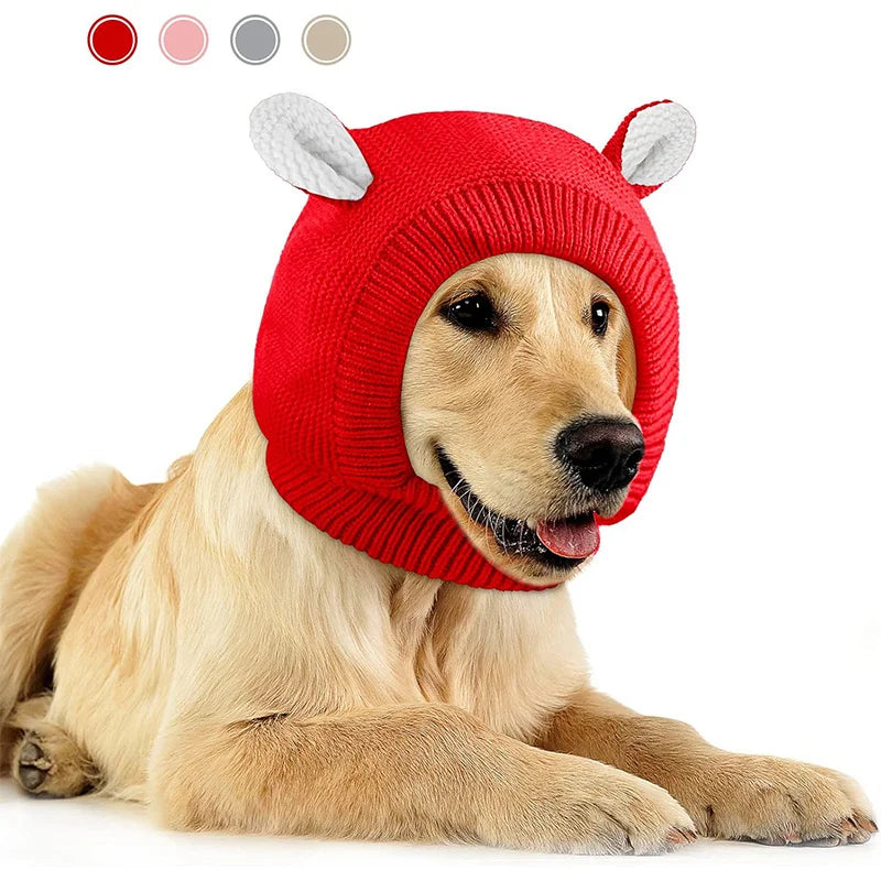 Winter Knitted Pet Hat for Ear Protection and Warmth - 2