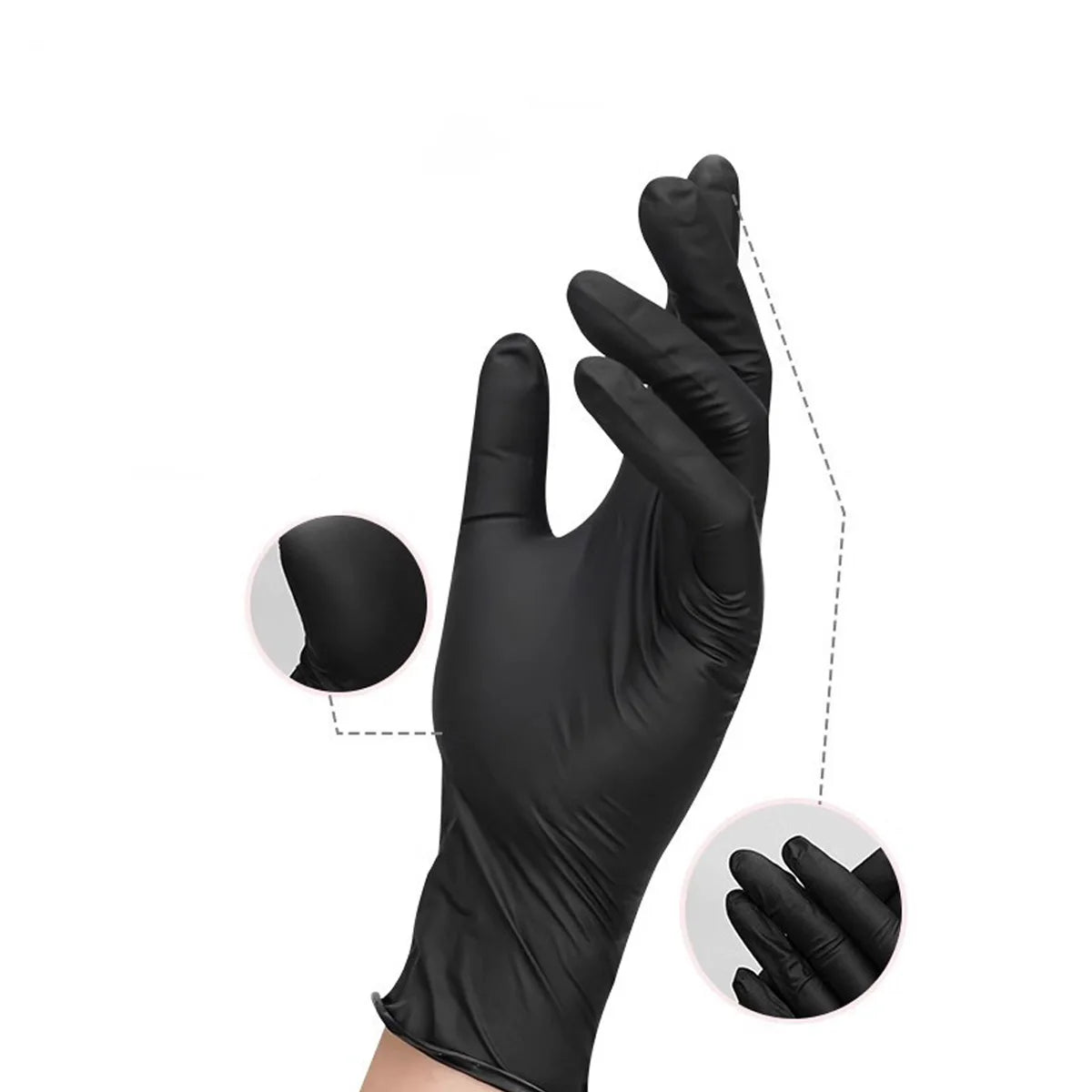 Heavy-Duty Disposable Nitrile Protective Gloves