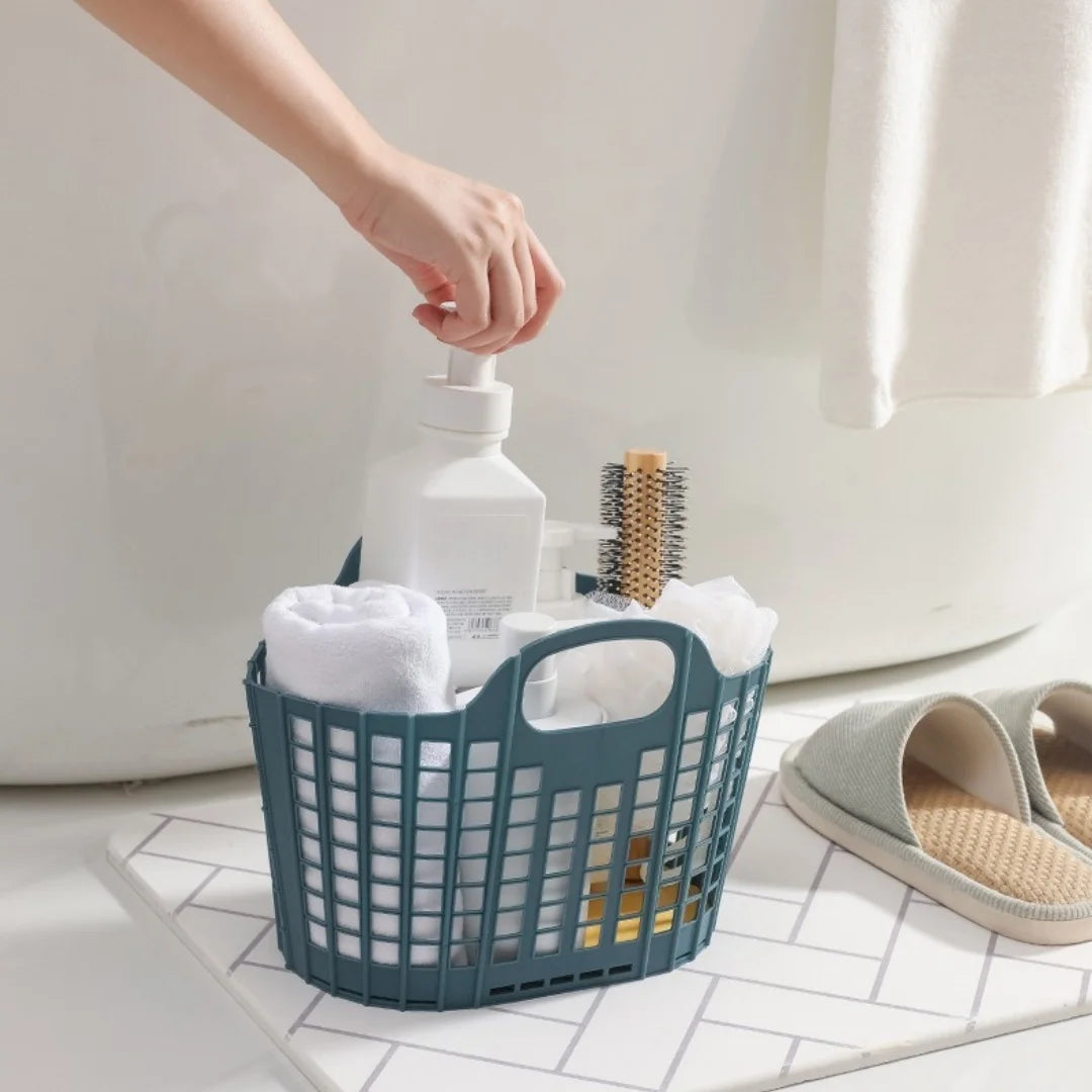 Foldable Portable Storage Basket for Laundry and Organizing - 3